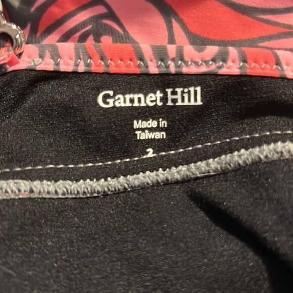 Garnet Hill women’s tankini top Size 2 Floral Gray Pink Adjustable straps‎ - Picture 7 of 9